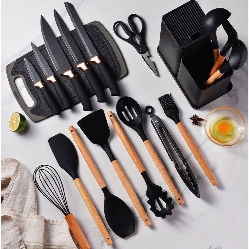 Kit de Cozinha 19 Peças de Silicone Premium